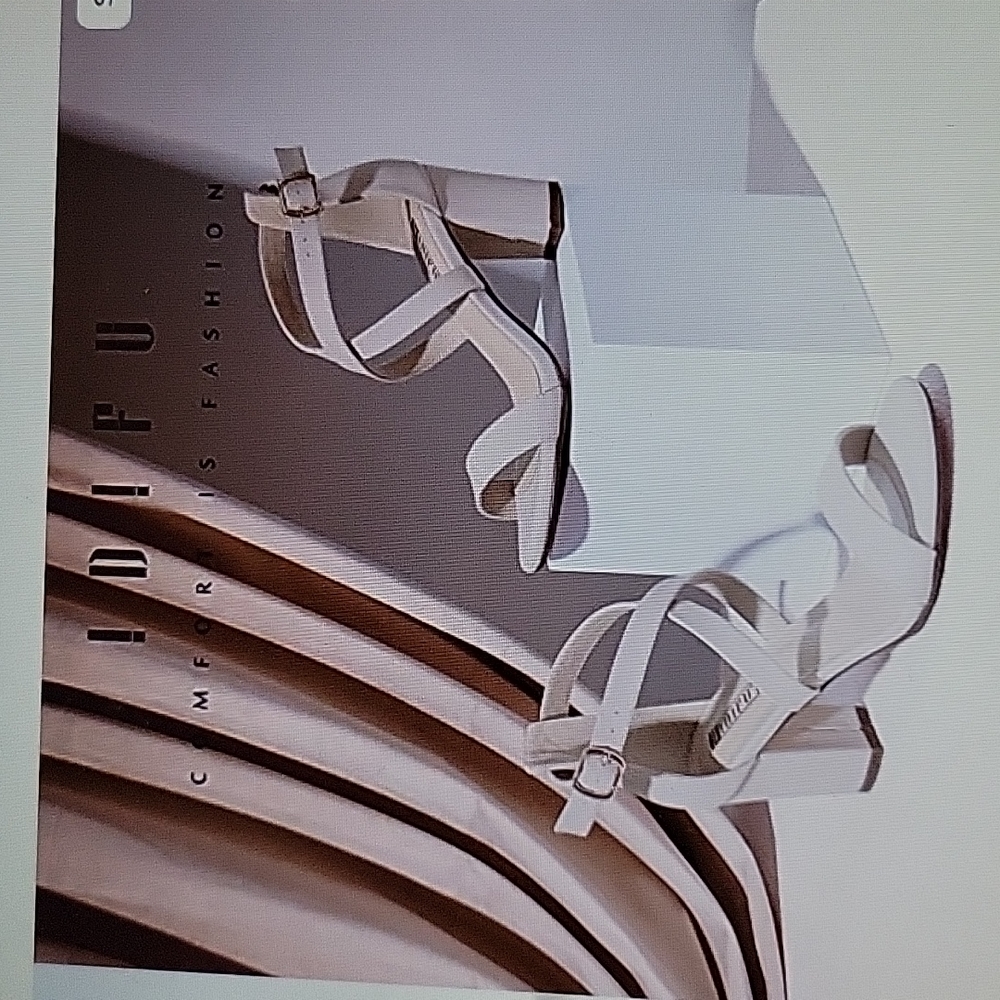 IDIFU IN3 Grace strappy chunky block heel sandal open toe Nude Nubuck sz 10 New…